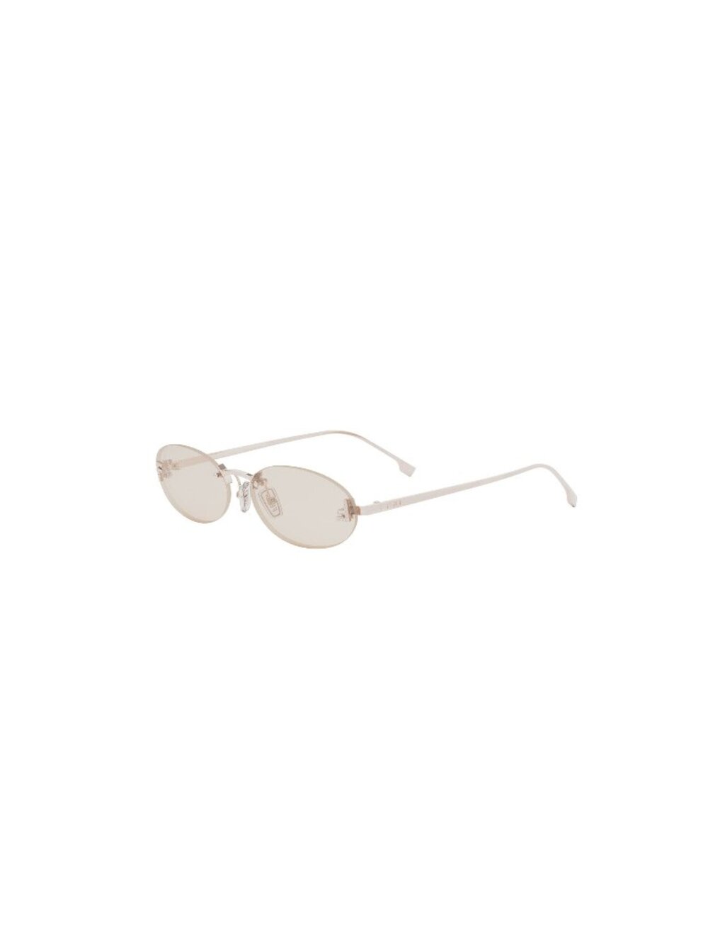 New FENDI Women's Sunglasses Metal Frame FIRST CRYSTAL FE4075US 28Y 54 Rose Oval